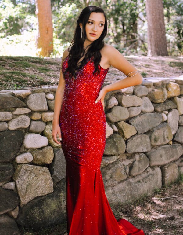 Vestido Cóctel Rojo "Pasión Ardiente"
