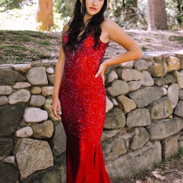 Vestido Cóctel Rojo "Pasión Ardiente"
